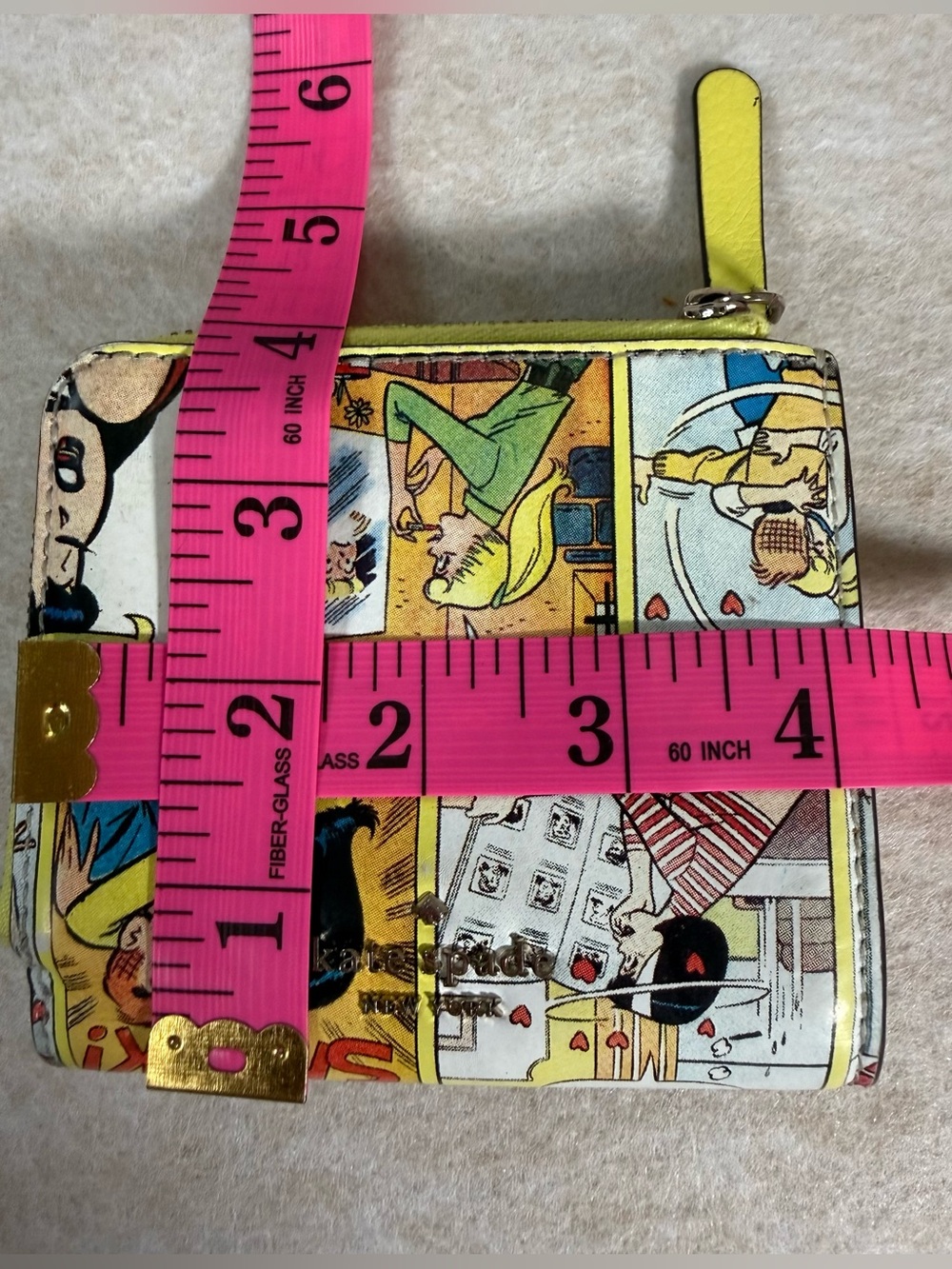 Kate Spade Archie Comic-Print Top Handle Camera Bag & Matching Wallet -Rare - Picture 16 of 16